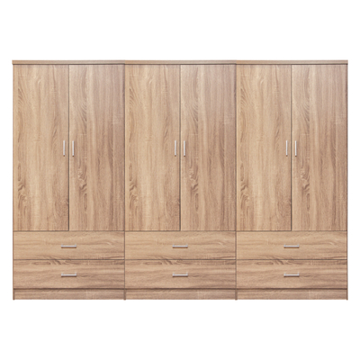 Dollap  Reina 6-dyersh me 6 sirtarë 240x42x181Hcm (HM21060.02)