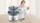 Sterilizues biberonash Reer VapoMax, me avull, mban 6 biberona, gri me të bardhë