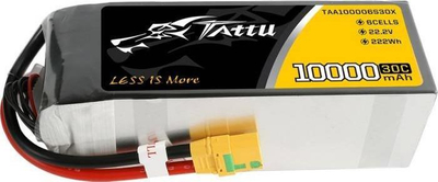 Литиум-полимер батерија Тату 6S1P, 10000mAh, 22.2V 30C, црна