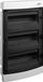 Kuti shpërndarëse flush Noark PNF 36T, 3x12 module, IP40, e bardhë me derë të errët