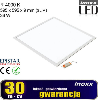 Llambë Nvox Panel, 36W, 4000K, e bardhë