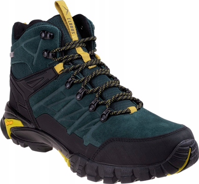 Këpucë hiking për burra Elbrus Virmin Mid AG, membranë ActivGuard, taban Vibram, jeshile