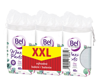 Set pambukë kozmetik Bel Face & Body Cosmetic, 40 copë x 3 paketime