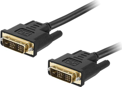 Kabllo video DVI-D në DVI-D, Single Link 18+1 pin, 3m, e zezë