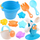 Set lodrash rërë Soft Sand WATER ZA3404, me kovë dhe kallëpe, shumëngjyrësh