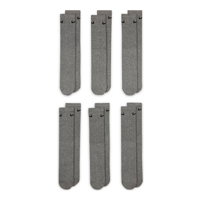 Çorape Nike Everyday Cushioned, set 6 copë, crew, gri