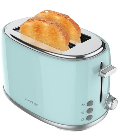 Toster Cecotec Toast&amp;Taste 1000 Retro Double, 980W, сина боја