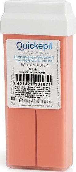 Dyll për depilim Quickepil Dew Pink, me rrotull 110g, rozë