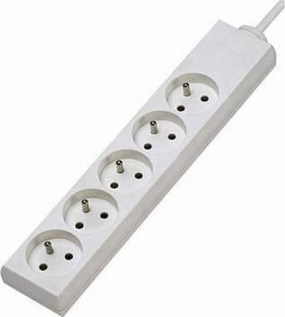Shirit elektrik Konnoc DX-5F, 5 dalje, kabllo 2m, i bardhë