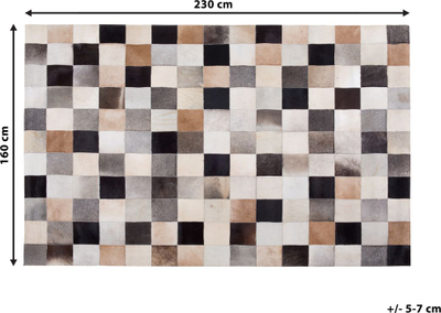 Tapet Beliani SOKE, 160x230 cm, lëkurë natyrale, shumëngjyrësh
