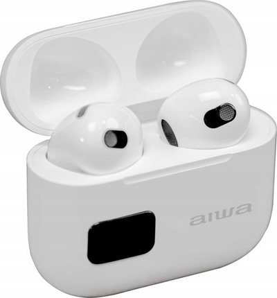 Kufje pa tela Aiwa EBTW-100, Bluetooth 5.3, me kuti karikimi, ngjyrë e bardhë