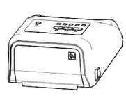 Pjesë këmbimi Zebra P1080383-205, kapak i sipërm për printer ZD420T, transparent