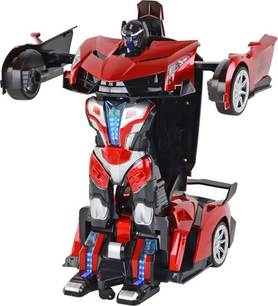 Loje makinë robot R/C Leantoys Transformer, shkallë 1:10, telekomandë me gjeste, e kuqe