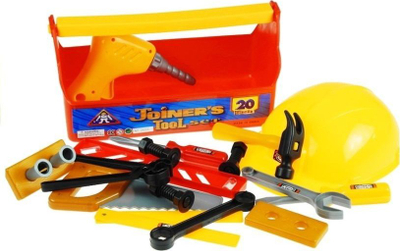 Set veglash loje Lean Sport Little Handyman, 20 pjesë, me helmetë, shumëngjyrësh
