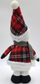 Figurinë zbukuruese Saska Christmas Snowman, 50 cm, e bardhë kuqe zi