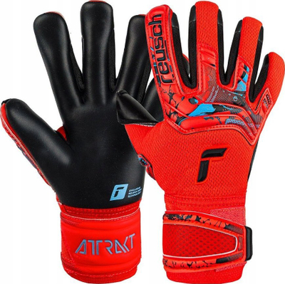 Doreza portjeri Reusch Attrakt Duo M 5370025, Grip latex, qepje negative, të kuqe