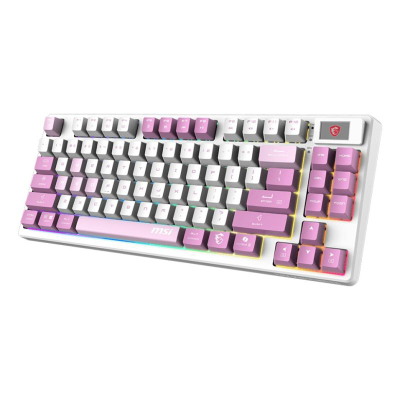 Tastierë gaming MSI FORGE GK600 TKL Violet, mekanike, RGB, vjollcë