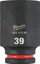 Kokë goditëse Milwaukee SHOCKWAVE IMPACT DUTY, 39mm, 3/4", e zezë