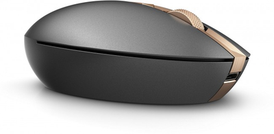 Бежичен глушец HP Spectre Rechargeable Mouse 700, со полначка батерија, ергономски, сив со бакар