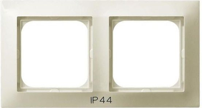 Kornizë e dyfishtë Ospel Impresja për çelsat IP-44 ecru (RH-2Y/27)