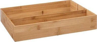 Tabaka organizuese për takëme 5 Five Simply Smart, 3 ndarje, bambu, ngjyrë natyrale