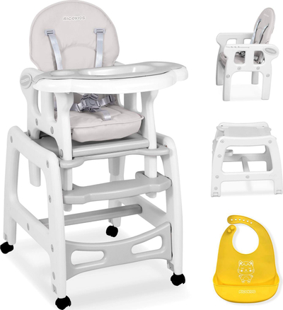 Karrige ushqimi Ricokids Sinco 5-në-1, gri