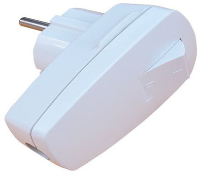 Prizë këndore N &amp; L 10231, 230 V, me çelës, e bardhë