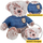 Lodër pelushi Plush Mascot arush, 21cm, xhemper blu, gri