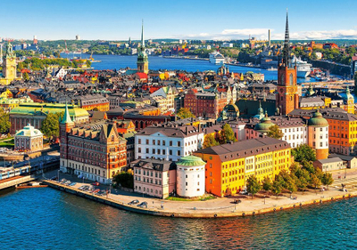 Puzzle Castorland: The old town of Stockholm Sweden, 500 elemente
