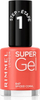 Лак за нокти Rimmel Super Gel, Spiced Coral, ефект на гел, висока издржливост