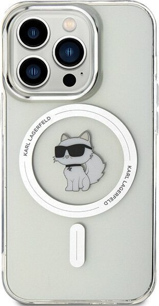 Mbulesë telefoni Karl Lagerfeld KLHMP14LHFCCNOT, për iPhone 14 Pro 6.1", MagSafe, transparente