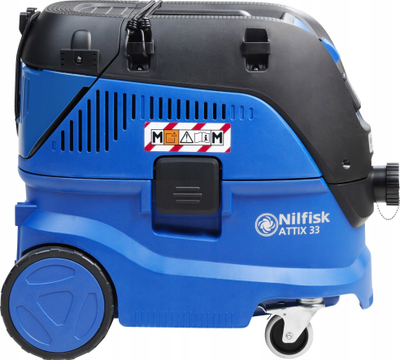 Fshesë industriale Nilfisk Attix 33-2M IC, 1400W, depozitë 30L, blu