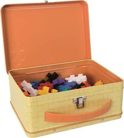 Set blloqesh Plus Plus Big Basic Metal Suitcase, 70 copa, për kalamaj 3–12 vjeç, shumëngjyrëshe