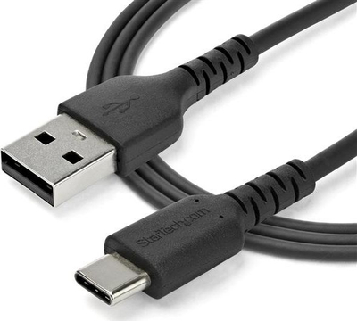Kabllo USB StarTech 2m, USB A në USB C, 3A 60W, e zezë