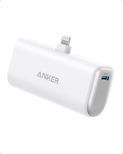 Powerbank Anker Nano 621, 5000mAh, karikim i shpejtë, i bardhë