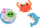 Set lodër me rruaza uji Leantoys DIY Animals, 8 ngjyra, multikolor