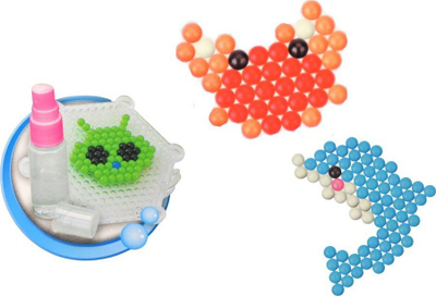 Set lodër me rruaza uji Leantoys DIY Animals, 8 ngjyra, multikolor