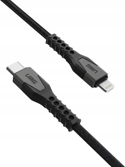 Kabllo karikimi Apple Urban Armor Gear Rugged Kevlar Lightning, 1.5m, e zezë gri