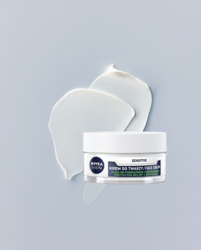 Крем гел за лице Nivea Men Sensitive, интензивно хидратантен, 50ml