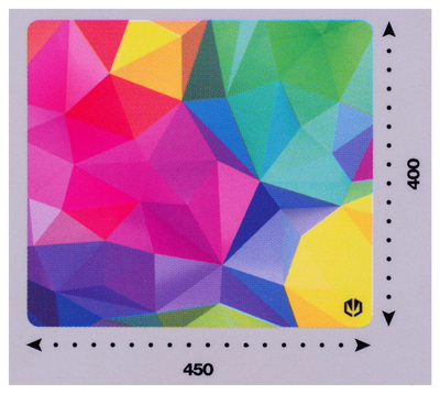 Mouse pad gaming ENDORFY Crystal Spectrum L, 450x400mm, shumëngjyrësh