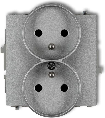 Prizë dyshe Karlik DECO Soft 7DGPRSO-2z, IP20, silver metallic
