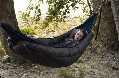 Underquilt për varëse COCOON Down, 0°–5°C, pupla, i zi