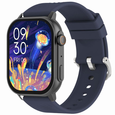 Ora inteligjente Gravity GT15-4, 2.04", me Bluetooth për thirrje, me rrip silikoni blu