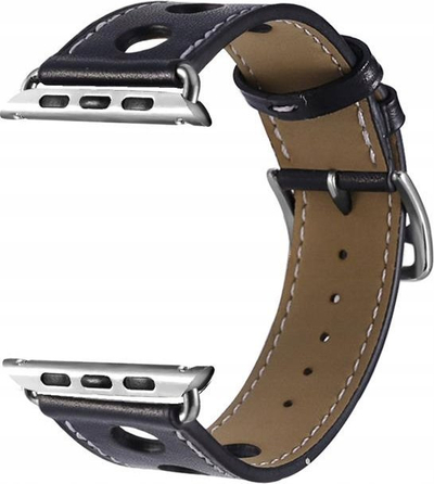 Rrip për Apple Watch 38/40mm, lëkurë, sport, blu e errët