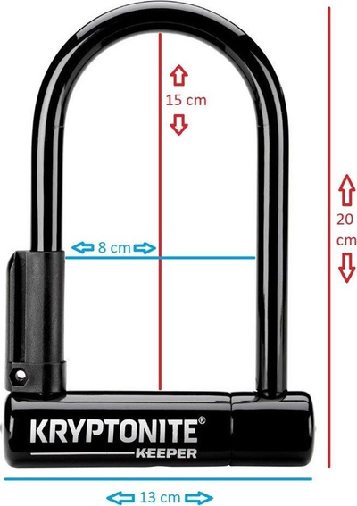 Dry biçiklete Kryptonite Keeper Mini-6 New-U, 12mm, U-Lock, i zi