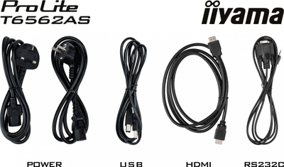 Ekran interaktiv Iiyama ProLite T6562AS, 65", IPS, i zi