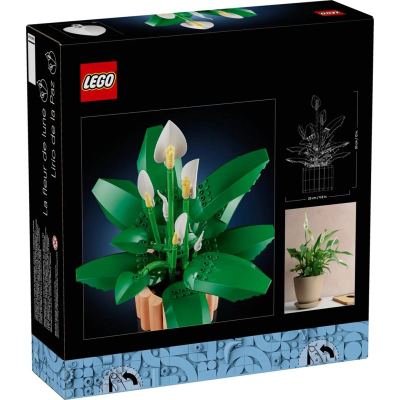 Set ndërtimi LEGO Botanicals Peace Lily 11504, 474 pjesë, dekor për të rritur, shumëngjyrësh