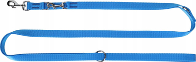 Leckë për qen Dingo Extendable, 2.5cm e gjerë, 200-400cm e gjatë, blu