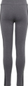Legginsa për fëmijë adidas 3 Stripes TIG Jr IC3626, pambuk me elastan, gri me të zeza