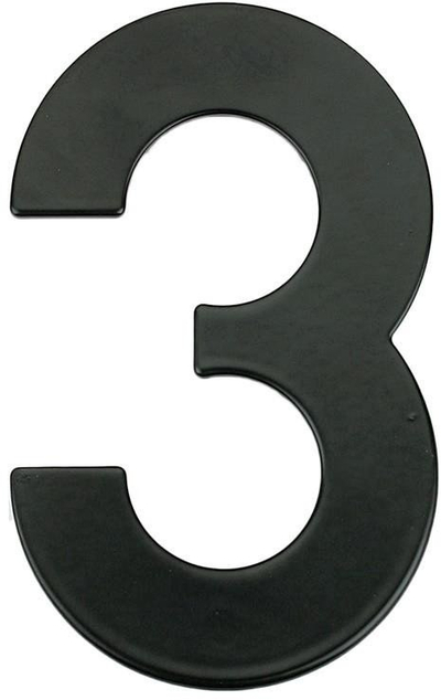 Numër shtëpie MB 3, 145mm, i zi matte